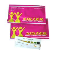 Produit Yoni, santé vaginale féminine, autotest, carte sœur, papier, bandelette de test d'équilibre du pH