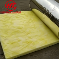 Rollos de Lana de Vidrio Centrífuga con Revestimiento de Lámina de Aluminio, Aislamiento Térmico Resistente, Rollo de Fibra de Vidrio con Lámina de Aluminio