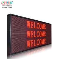 Affichage de messages électroniques LED couleur monochrome P10 de bonne qualité, affichage de messages mobiles LED P10, affichage LED semi-extérieur P10