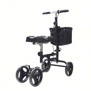 Carrozzina Pieghevole, Deambulatore con Ruote, Ausilio per la Deambulazione per Disabili, Bastone Manuale ed Elettrico, Rollator per Anziani - Product Image 1