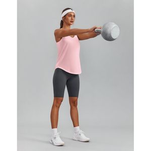 FOXA <b>Women's</b> Racerback Tank Top Quick Dry Fitted Workout Yoga Running Athletic <b>Shirt</b> Solid Color Sleeveless Sport Top - Product Image 3