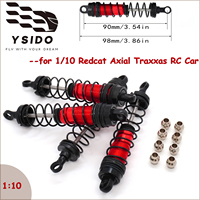 4 amortisseurs à huile pour Axial TRX-4 1/10 RC Truggy Buggy, voitures de course sur route, de tourisme et de drift, pièces de mise à niveau