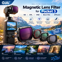 Filtre d'objectif magnétique pour Pocket 3 CPL VND ND16 Black Mist Diffusion, filtre optique en verre pour appareil photo