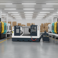 Tour CNC à lit incliné Fanuc, 3 axes, mono-broche, robuste, haute précision et déplacement de 3000 mm