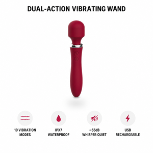 <span class=keywords><strong>Masseur</strong></span> vibrant double tête à double action, 10 modes, en silicone, prix d'usine, jouets sexuels pour adultes, vente en gros, logo personnalisé - Product Image 3