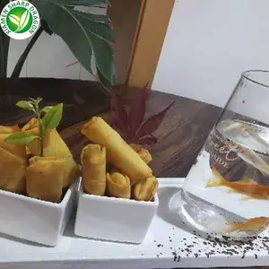 IQF Linha De Produção Atacado Vegetal Puff Pastry Food Frozen Spring Roll China Amostra De Batata Doce Suave Natura Comestível Cozido