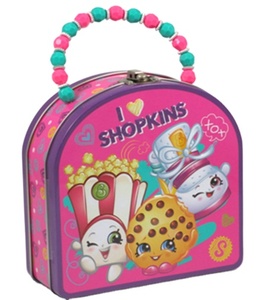 Cute handle tin kids metal lunch box toy packaging box CMYK printing