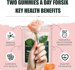 Premium Vegan kadınsı denge Gummies glutensiz hawaii ananas bağışıklık destek yetişkinlerin kadın için bitkisel takviyeler - Product Image 4