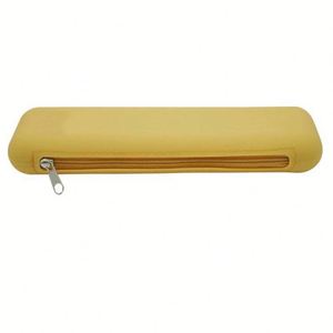 Estuche Rectangular de Silicona Impermeable para Lápices, Bolsa Compacta y Portátil para Cosméticos, Monedero con Cierre para Brochas de Maquillaje - Product Image 6