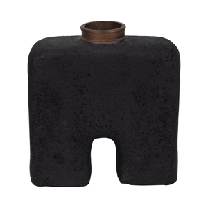 Vaso ad arco scultoreo, moderno vaso in ceramica per fiori, decorazione da tavolo per soggiorno, camera da letto, ufficio - Product Image 1