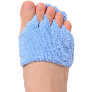 Separador de Dedos del Pie de Tela Suave Azul, Paquete Individual, Cuidado de los Pies, Masaje y Salud - Product Image 4