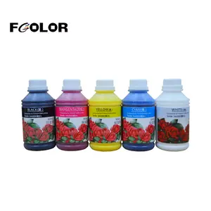FCOLOR 500 мл Дешевые Высококачественные текстильные чернила DTG для печатающей головки Epson L1800 1400