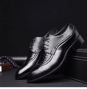 Chaussures Oxford pour homme en cuir véritable de style italien haut de gamme, faites à la main, à enfiler, motif camouflage, toutes saisons, légères - Product Image 4