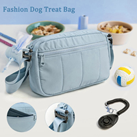 Sac à friandises pour chien, sac de promenade pour chien, sac d'entraînement pour chien 3 en 1 avec doublure imperméable amovible, porte-friandises, sac de taille