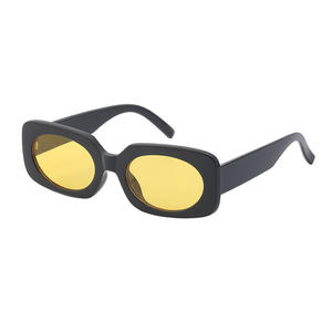 Lunettes de soleil sur mesure de style européen et américain à petite monture UV400 pour femmes, verres PC noirs, design tendance Instagram - Product Image 5