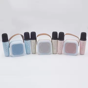 K12 <span class=keywords><strong>Microphone</strong></span> Karaoke Bt Loa Boombox Hỗ Trợ Nhiều Chế độ Đầu Vào RGB Ánh Sáng 5W Loa Âm Thanh Loa Siêu Trầm - Product Image 2