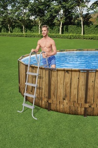 Meilleure vente <span class=keywords><strong>Bestway</strong></span> 58336 Accessoire de <span class=keywords><strong>piscine</strong></span> <span class=keywords><strong>hors</strong></span> <span class=keywords><strong>sol</strong></span> <span class=keywords><strong>pour</strong></span> usage familial 1,22 m Échelle portable - Product Image 4