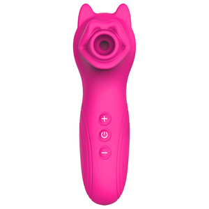 Vibrador de Succión de Clítoris y Pezones con Diseño de Orejas de Cachorro para Mujeres, Múltiples Frecuencias, Recargable por USB, Masturbador Femenino - Product Image 1