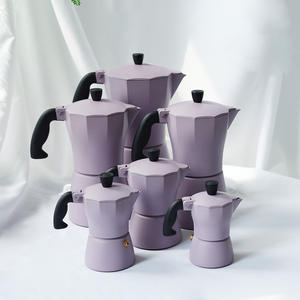 Pots Moka italiens personnalisés cafetière expresso à induction personnalisé Mokapot en métal haute pression - Product Image 1