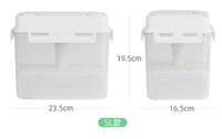 Pot à cornichons scellé en PP de qualité alimentaire de 5 L avec poignée - Contenant de fermentation hermétique pour kimchi et cornichons