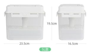 Pot à cornichons scellé en PP <span class=keywords><strong>de</strong></span> qualité alimentaire <span class=keywords><strong>de</strong></span> 5 L avec poignée - Contenant <span class=keywords><strong>de</strong></span> <span class=keywords><strong>fermentation</strong></span> hermétique pour kimchi et cornichons - Product Image 6