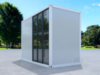 Conteneur mobile à plateau JHCE, maison à structure en acier robuste, petite villa préfabriquée modulaire, conception d'escalier en colimaçon