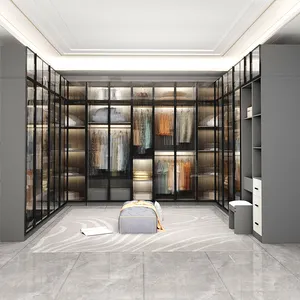 Luxury Modern Walk in Closet Cabinet Modern Walking Closet Cabinet Storage Wardrobe Dressing Room