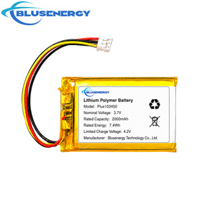 Batería de Polímero de Litio BLUSENERGY 3.7V 2000mAh Plus103450 para Electrónica de Consumo - Product Image 1