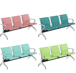 Silla de espera de alta calidad tipo banco, silla de asiento para sala de espera de aeropuerto, asiento público de PU tipo tándem para aeropuerto. - Product Image 1