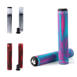 Dongguan HUOLI Bicycle Parts Bike Parts Super Soft Rubber Close/Open End Mix Color BMX Bike Handlebar Scooter Grips