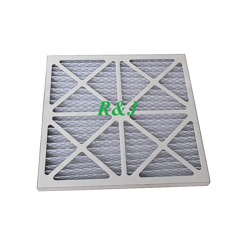 Furance industriële lucht plooi panel filter 24*24*1inch voor HVAC systeem