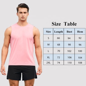 Camiseta sin mangas de verano para hombre, ropa deportiva estampada de talla grande personalizada de secado rápido para entrenamiento en pista y campo - Product Image 5