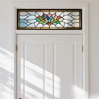 Fournitures d'art bâtiment vitrail verre biseauté pour lucarne et panneau de fenêtre porte d'entrée vitrail bricolage