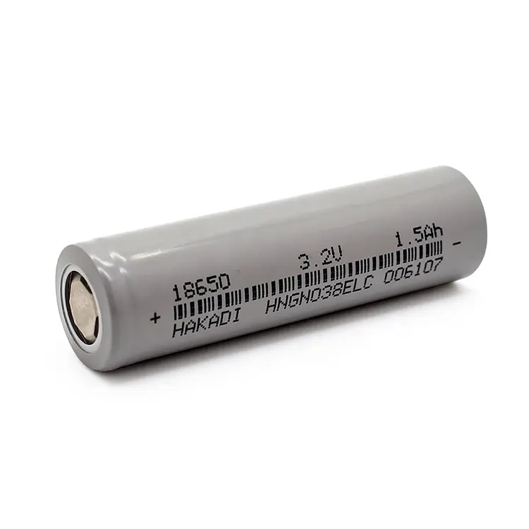HAKADI factory directly supply LiFePO4 Battery Cell 18650 3.2V 1500mAh Cylindrical cell For Power bank 12V 24V 48V Battery packs