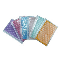 Pochette rose en PVC rembourrée antichoc avec fermeture éclair coulissante pour rouge à lèvres, parfum, bijoux, pierres précieuses, boucles d'oreilles