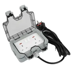 Multifunctionele Industriële Accessoires Uk Plug Met Rcd Bescherming Buiten Waterdichte Schakelaar En Stopcontact Voor Elektrische Auto Opladen