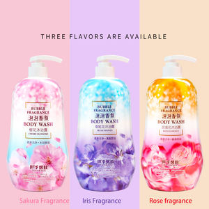 Venta al por mayor 1080 ml Adultos Mujer Body Wash Burbuja Fragancia Perfume Gel de ducha con característica de blanqueamiento Esencia vegetal Lavanda Rosa - Product Image 2
