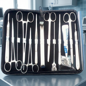 Kit de Disección Biológica y Juego de Instrumentos Quirúrgicos con Herramientas Manuales de Acero Inoxidable y Estuche de Cuero, Marca DAVICON, Certificado CE - Product Image 3
