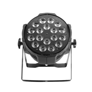 LED Par yıkayabilirsiniz Par Light Up işıklar 18*18W/15W/12W RGBWAUV 5in1 5in1 4in1 LED düz Par ışık düğün parti disko için