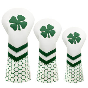 Housses de tête de club de golf, housses de driver, de fairway woods et d'hybrides, housses de golf OEM avec logo trèfle à quatre feuilles - Product Image 1