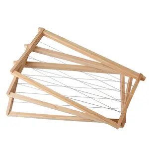 Imkerei Holz Bienenstock Rahmen Dadant Us Langs troth Bienenstock Rahmen mit Eisendraht zusammen gebaut