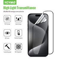 Protection d'écran en verre céramique hydrogel incassable avec application facile anti-poussière pour iPhone 12 13 14 15 16 17 Pro Max Plus