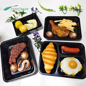 CPET-Mahlzeiten zum Mitnehmen Essen Tablett für Hoch temperatur ofen Verwenden Sie Fleisch Tiefkühl verpackung Tablett