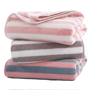 Serviette de bain en microfibre imprimé et personnalisé, tissu molletonné de corail, pour hôtel/sport Spa - Product Image 4