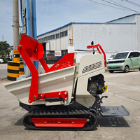 Kostenloser Versand Mini Dumper Tracked Motor Schubkarre Track Site Dumper für Farm Work Mini Crawler Dumper Truck