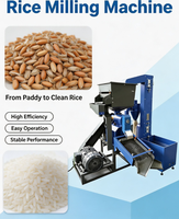 Machine à décortiquer le riz multifonctionnelle à moteur diesel avec broyeur de coques de riz et tamis vibrant pour l'élimination des impuretés