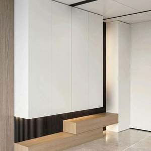 Meubles d'entrée en bois personnalisés pour salon moderne, véranda, arche, foyer, design unique et élégant - Product Image 3