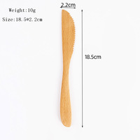 Couteau à beurre en bois, spatule à pâtisserie, couteau à fromage, spatule à confiture, couteau à pain, spatule à miel, spatule à confiture