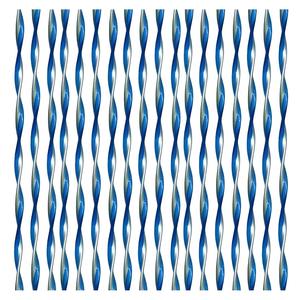 Rideau à cordes 120x230 cm bleu/gris - Product Image 1