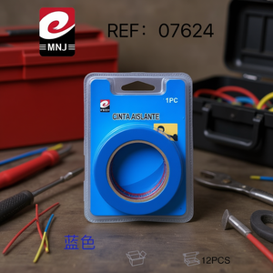 Cinta Aislante Eléctrica Mnj Azul 19mm X 10m Para Reparación de Cableado - Product Image 3